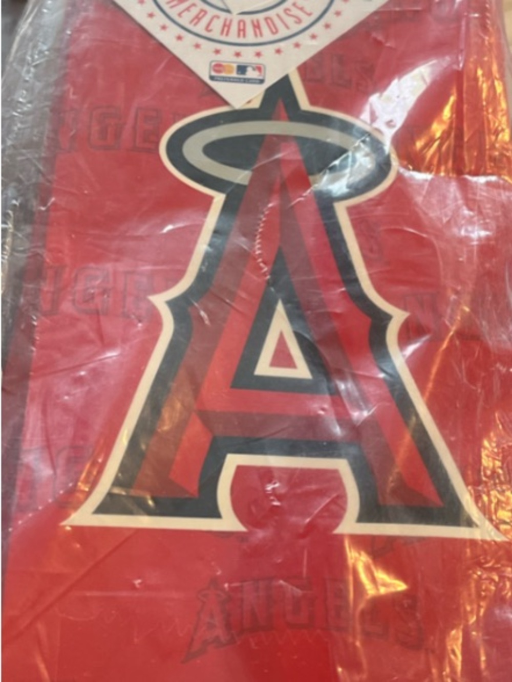 Los Angeles Angels Red Decorative Wine Gift Bag- Official MLB Logo - Picture 6 of 6